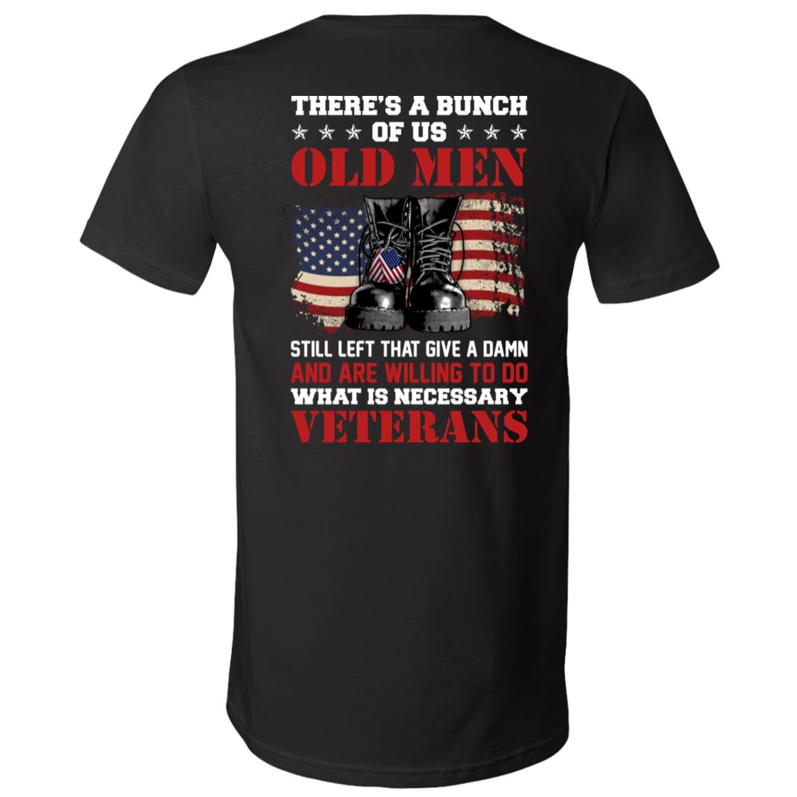 There's a Bunch of Us Old Men, Black, V-Neck T-Shirt There's a Bunch of Us Old Men, Black, V-Neck T-Shirt