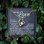 To My Love I'm Not Perfect I'll Annoy You but I Know You Are Right I Love You to Wife to Girlfriend Forever Love Heart Pendant Necklace