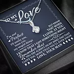 To My Love I'm Not Perfect I'll Annoy You but I Know You Are Right I Love You to Wife to Girlfriend Alluring Necklace