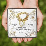 To My Bonus Daughter Not Flesh of My Flesh but Still Miraculously My Own Forever Love Pendant Necklace