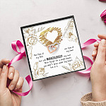 To My Bonus Daughter Not Flesh of My Flesh but Still Miraculously My Own Interlocking Hearts Pendant Necklace