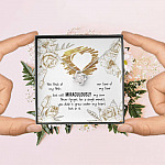 To My Bonus Daughter Not Flesh of My Flesh but Still Miraculously My Own Love Knot Pendant Necklace