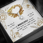 To My Bonus Daughter Not Flesh of My Flesh but Still Miraculously My Own Alluring Beauty Necklace