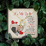 Personalized Photo to My Wife Our Home Ain't No Castle Our Life You're My Queen Forever Love Necklace