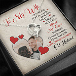 Personalized Photo to My Wife Our Home Ain't No Castle Our Life You're My Queen Forever Love Necklace