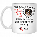 Custom Photo Dear Dad, White, 11 oz. White Mug Custom Photo Dear Dad, White, 11 oz. White Mug