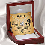 Viking Dad To My Beautiful Daughter Whenever You Feel Overwhelmed Love Knot Pendant Necklace