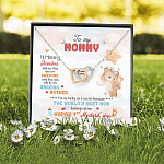 Hi Mommy Grandma Told Me That You Are Awesome You Will Be Amazing Mother Interlocking Hearts Pendant Necklace