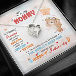 Hi Mommy Grandma Told Me That You Are Awesome You Will Be Amazing Mother Forever Love Pendant Necklace