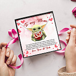 From Baby Yoda To My Mom You Are The Best Mom In The Galaxy Mother's Day Interlocking Hearts Pendant Necklace