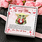 From Baby Yoda To My Mom You Are The Best Mom In The Galaxy Mother's Day Alluring Beauty Necklace