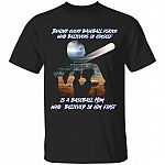 Behind Every Baseball, Black, Unisex T-Shirt
