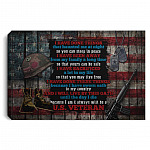 I Am And Always Will Be A U Canvas, White, 0.75'' Framed Canvas