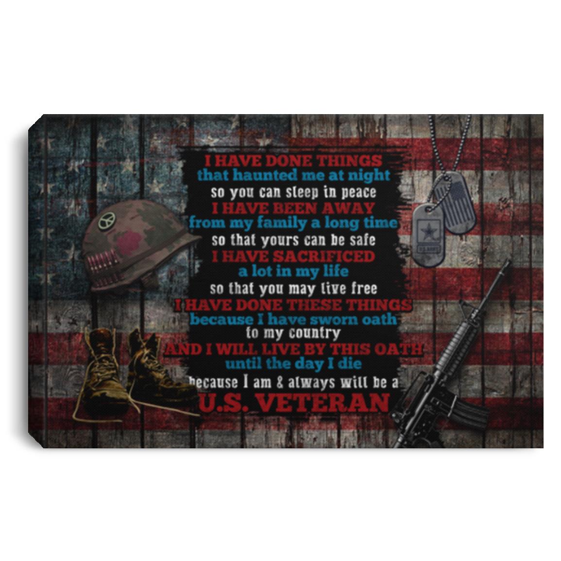 I Am And Always Will Be A U Canvas, White, 0.75'' Framed Canvas