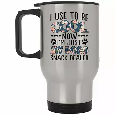 14 oz. Silver Travel Mug