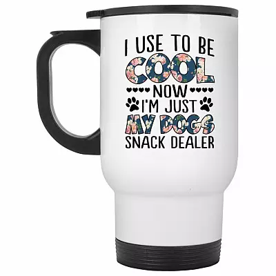 14 oz. White Travel Mug