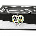 Baby Yoda To My Mother Yoda Best Mom In The Galaxy Happy Mother's Day Heart Pendant Necklace - Bangle Baby Yoda To My Mother Yoda Best Mom In The Galaxy Happy Mother's Day Heart Pendant Necklace - Bangle