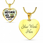 Baby Yoda To My Mother Yoda Best Mom In The Galaxy Happy Mother's Day Heart Pendant Necklace - Bangle Baby Yoda To My Mother Yoda Best Mom In The Galaxy Happy Mother's Day Heart Pendant Necklace - Bangle