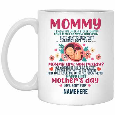 Personalized Mommy I Know, White, 11 oz. White Mug