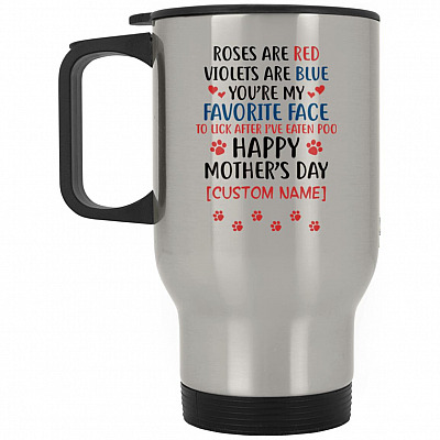 14 oz. Silver Travel Mug
