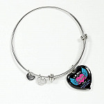 I'm Not Just A Daughter I'm A Daughter To A Dad With Wings Heart Pendant Necklace-Bangle