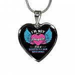 I'm Not Just A Daughter I'm A Daughter To A Dad With Wings Heart Pendant Necklace-Bangle