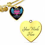 I'm Not Just A Daughter I'm A Daughter To A Dad With Wings Heart Pendant Necklace-Bangle