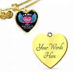 I'm Not Just A Mom I'm A Mom To A Son With Wings Heart Pendant Necklace-Bangle
