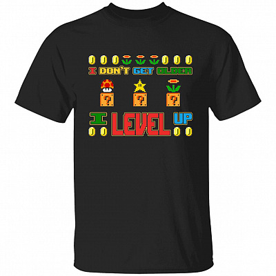 Level up Shirt, Black, Unisex T-Shirt