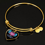 I'm Not Just A Mom I'm A Daughter To A Son With Wings Heart Pendant Necklace-Bangle