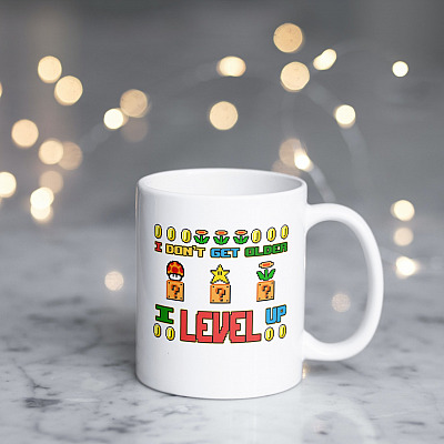 Alternative view of I Don't Get Older I Level up Funny Dad Gamer Mugs - Fathers Day 2021 Gift Ceramic Coffee Mug