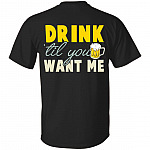 Drink1 Shirt, Black, Unisex T-Shirt Drink1 Shirt, Black, Unisex T-Shirt