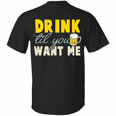 Drink1 Shirt, Black, Unisex T-Shirt