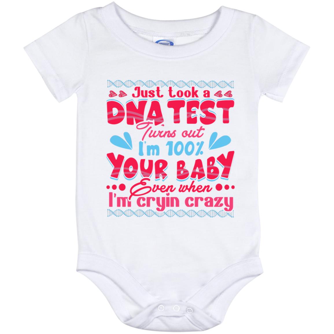 I Just Took a DNA Test Turns Out, White, Baby Onesie - 12 Month