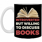 Introverted Mug, Black, 11 oz. White Mug