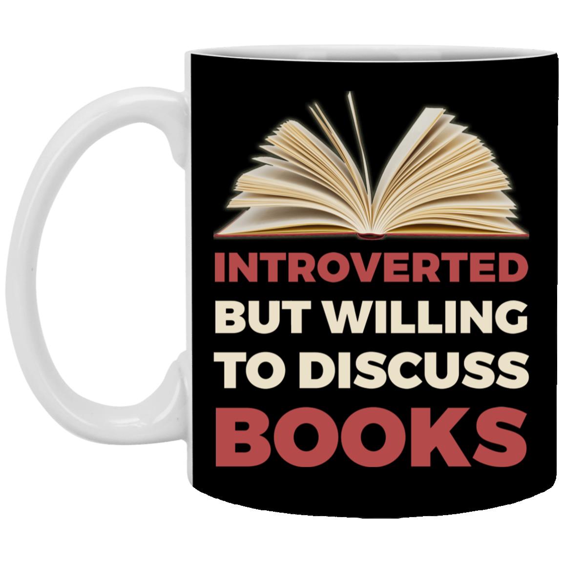 Introverted Mug, Black, 11 oz. White Mug Introverted Mug, Black, 11 oz. White Mug
