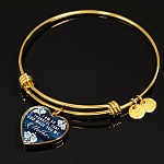 I Am So Thankful That God Made You My Mother - Mothers Day Gift Necklace Heart Pendant Necklace - Bangle