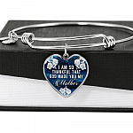 I Am So Thankful That God Made You My Mother - Mothers Day Gift Necklace Heart Pendant Necklace - Bangle