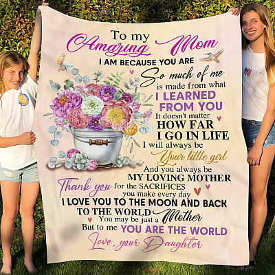 To My Mother So Much Of Me Is Made From What I Learned From You Mink Blanket - Woven Blanket