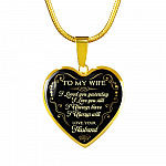 Husband To My Wife I Loved You Yesterday I Love You Still I Always Have I Always Will Heart Pendant Necklace Husband To My Wife I Loved You Yesterday I Love You Still I Always Have I Always Will Heart Pendant Necklace