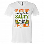 Tequila Shirt, White, V-Neck T-Shirt