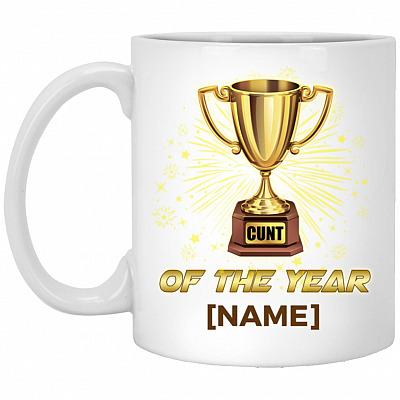 Personalized Cunt, White, 11 oz. White Mug