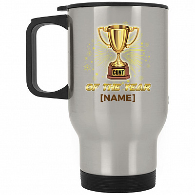 14 oz. Silver Travel Mug