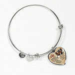 Personalized Photo To My Wife You Are Braver Than You Believe Stronger Than You Seem Heart Pendant Necklace-Bangle