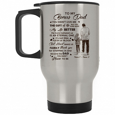 14 oz. Silver Travel Mug