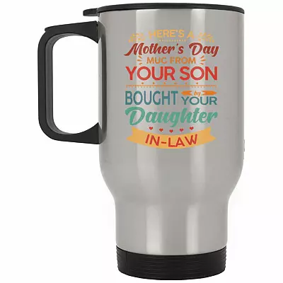 14 oz. Silver Travel Mug