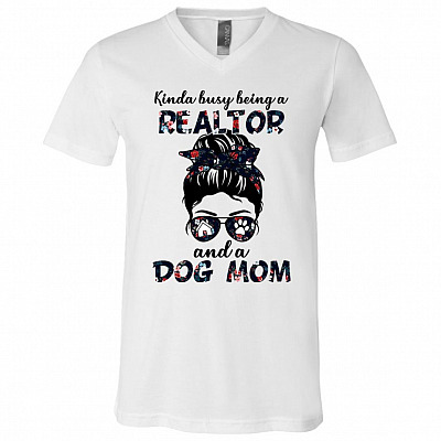 Realtor Shirt, White, V-Neck T-Shirt