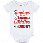 Baseball Onesie, White, Baby Onesie - 12 Month