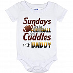Football Onesie, White, Baby Onesie - 12 Month