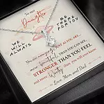 To Our Daughter We'll Always Be There for You from Mom and Dad You Are Amazing Alluring Beauty Necklace